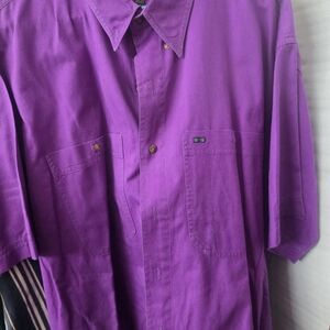 Alexander Julian Rich Purple Casual Shirt